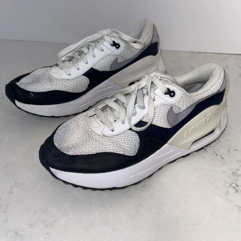 Nike Air Max SYSTM Men's Size 9.5 White/Obsidian Blue Sneakers DM9537-102